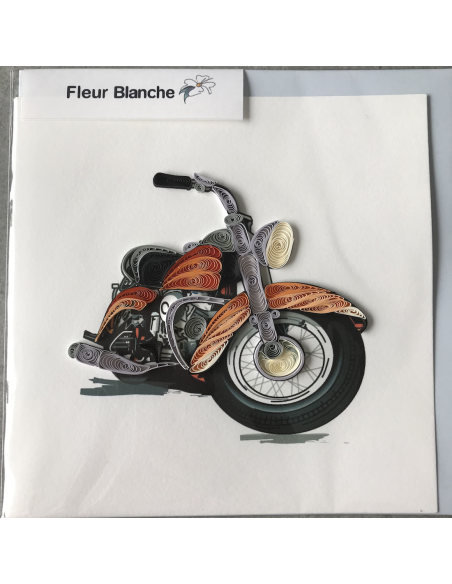 Carte motif moto
