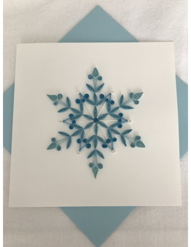 Card Design Blue Snowflake