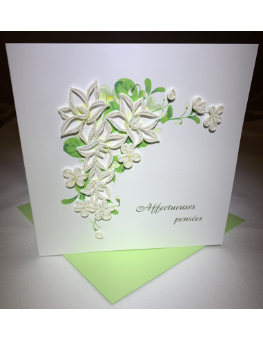 Card Design Condolence With Flowers