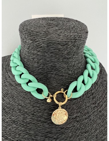 Fantasy choker necklace celadon green