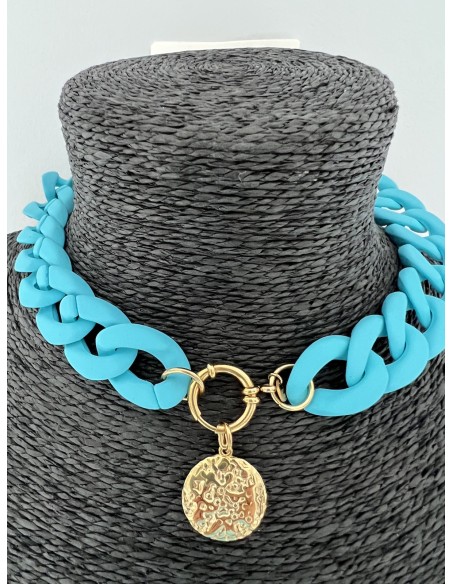 Fantasy choker necklace turquoise