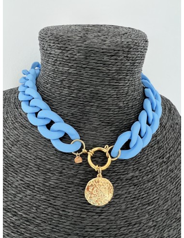 Fantasy choker necklace light blue