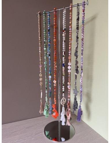 Collier bohème vert coeur