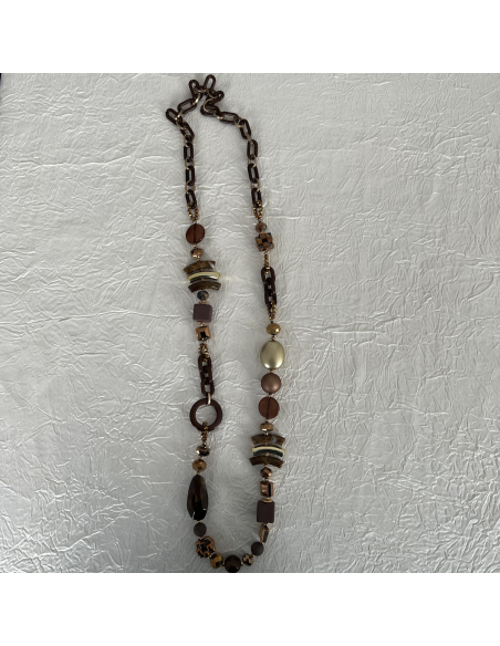 Collier fantaisie chocolat